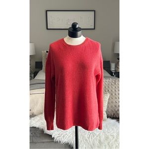 Vici Burned Red Ribbed Knit Pullover Sweater Size Medium Casual Comfy